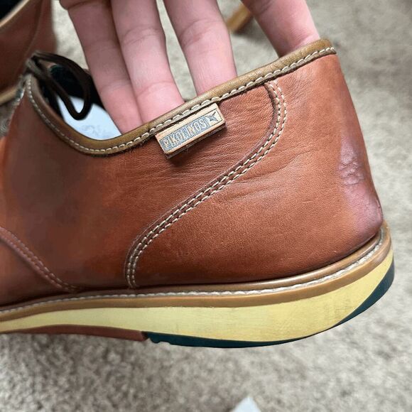 Pikolinos Vigo Brown Full Grain Leather Derby Shoes EU 45 Soft Broken-In main image 12